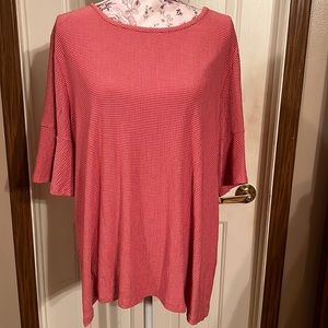 LC Lauren Conrad XXL Pink Short Sleeve Top